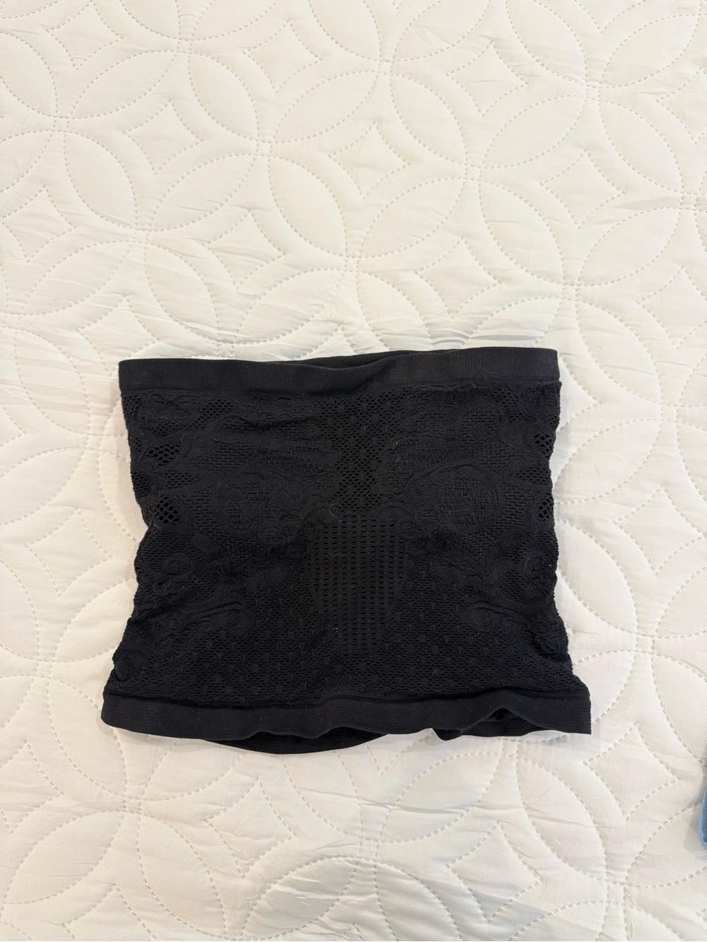 Free people black cropped tube top